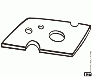 Omalovánka Plátek sýru Ementál