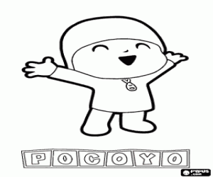 Omalovánka Pocoyo, malého chlapce, protagonista