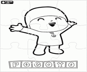 Omalovánka Pocoyo puzzle