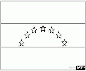 Omalovánka Pod vlajkou Venezuely