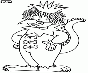 Omalovánka Podivný karnevalový kostým