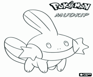 Omalovánka Pokemon Mudkip