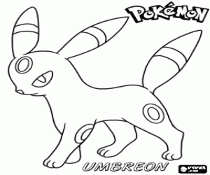 Omalovánka Pokémon Umbreon