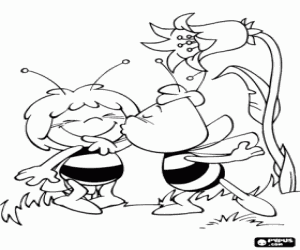 Omalovánka Polibek na tvář, Willy ke Mája