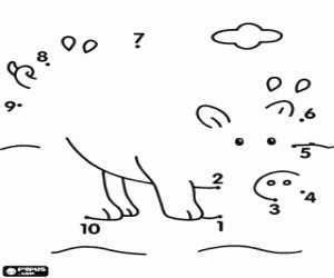 Omalovánka Pospojovat k tomu prase