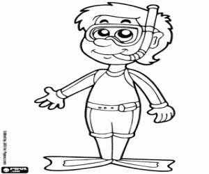 Omalovánka Potápěč s Neoprenové