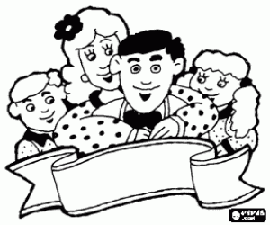 Omalovánka Pozdrav pro Den otců