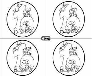 Omalovánka Pozvánky na večírek deset let