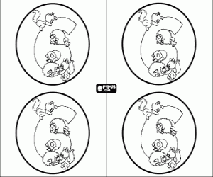 Omalovánka Pozvánky na večírek šesti let