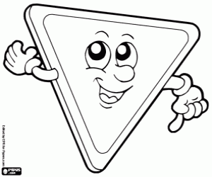 Omalovánka Prioritou dopravní značka