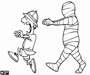 Omalovánka Prokletí mumie