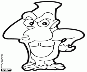 Omalovánka Promyšlené gorila, číslo 4