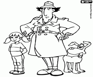 Omalovánka Protagonisté Inspector Gadget
