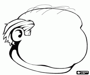 Omalovánka Prázdná tvář plešatý muž