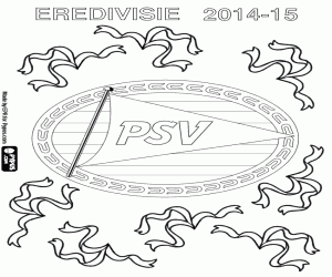 Omalovánka PSV Eindhoven, mistr 2014-2015