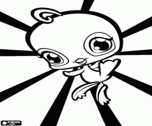 Omalovánka Pták. Littlest PetShop