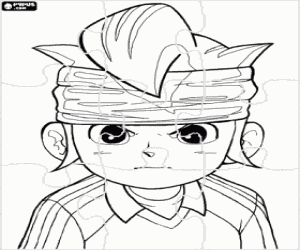 Omalovánka Puzzle Inazuma Eleven, Mark Evans