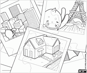 Omalovánka Puzzle s pojezdy Pypus