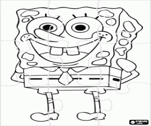 Omalovánka Puzzle SpongeBob