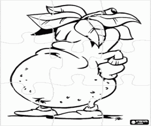 Omalovánka Puzzle z brambor