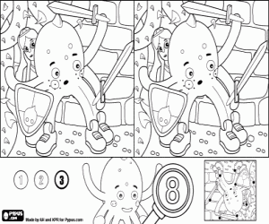 Omalovánka Pypus a princezna, rozdíly