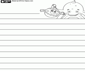 Omalovánka Pypus a vánoční koule, dopis