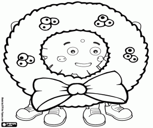 Omalovánka Pypus a vánoční věnec