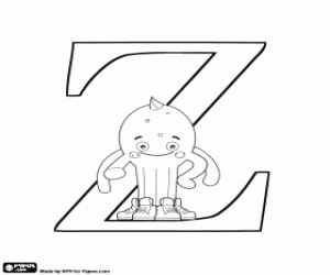 Omalovánka Pypus a řecké písmeno zéta