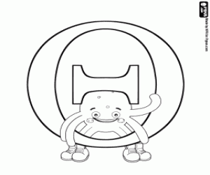 Omalovánka Pypus a řecké písmeno Θ