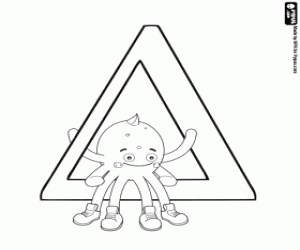 Omalovánka Pypus s řecké písmeno Delta Δ