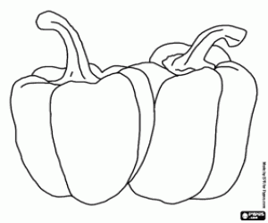 Omalovánka Pár papriky