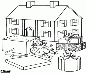 Omalovánka Pár vánočních dárků