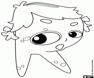 Omalovánka Písmeno R, plachý monstrum