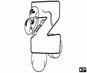 Omalovánka Písmeno Z s uličnický malá myška