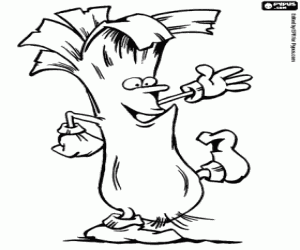 Omalovánka Pórek, jedlé rostliny