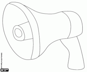 Omalovánka Přenosné megafon