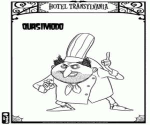 Omalovánka Quasimodo z hotelu Transylvánie
