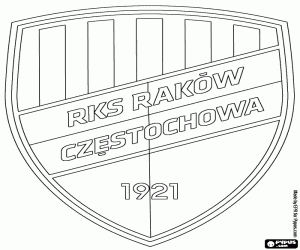 Omalovánka Rakow Częstochowa odznak
