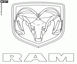 Omalovánka Ram Trucks logo