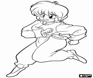 Omalovánka Ranma, anime charakter