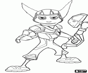Omalovánka Ratchet & Clank