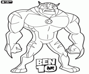 Omalovánka Rath, alien z Ben 10