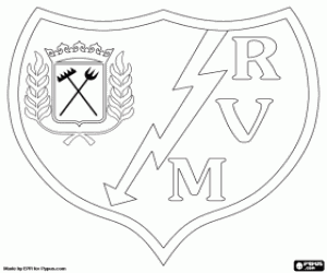 Omalovánka Rayo Vallecano logo