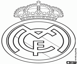 Omalovánka Real Madrid CF odznak
