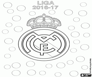 Omalovánka Real Madrid, mistr 2016-2017