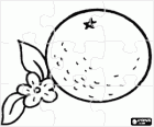 Puzzle s oranžovou
