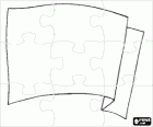 Mávat bílou vlajku puzzle