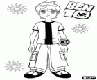 Ben 10 a Omnitrix, tři slunce a loga Ben 10 je