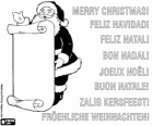 Vánoční karta s Santa Claus