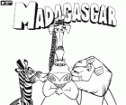 Alex, Marty, Melman a Gloria, zvířata protagonisté dobrodružství na Madagaskaru